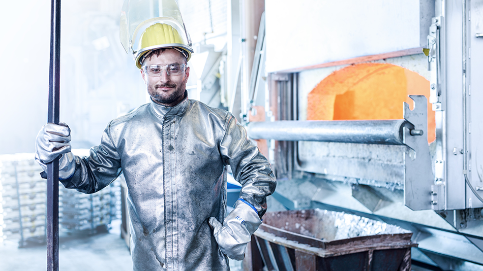 Mitarbeiter im Druckguss