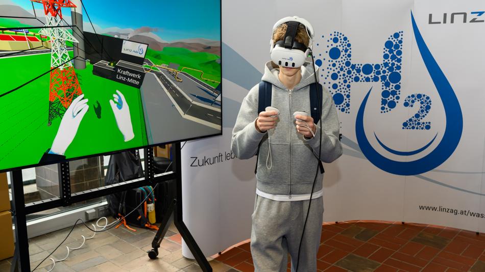 VR Anwendung auf der H2 Convention