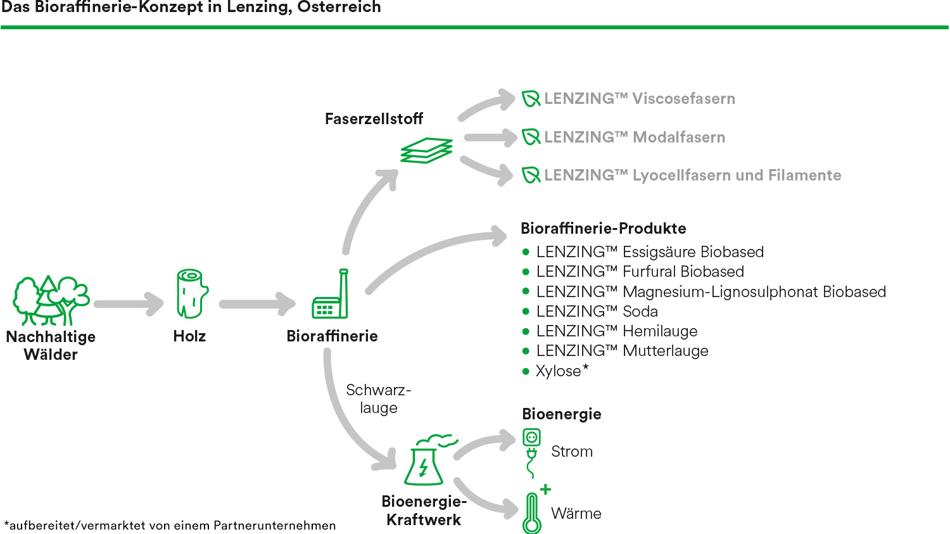 Das Bioraffinerie-Konzept in Lenzing, AT