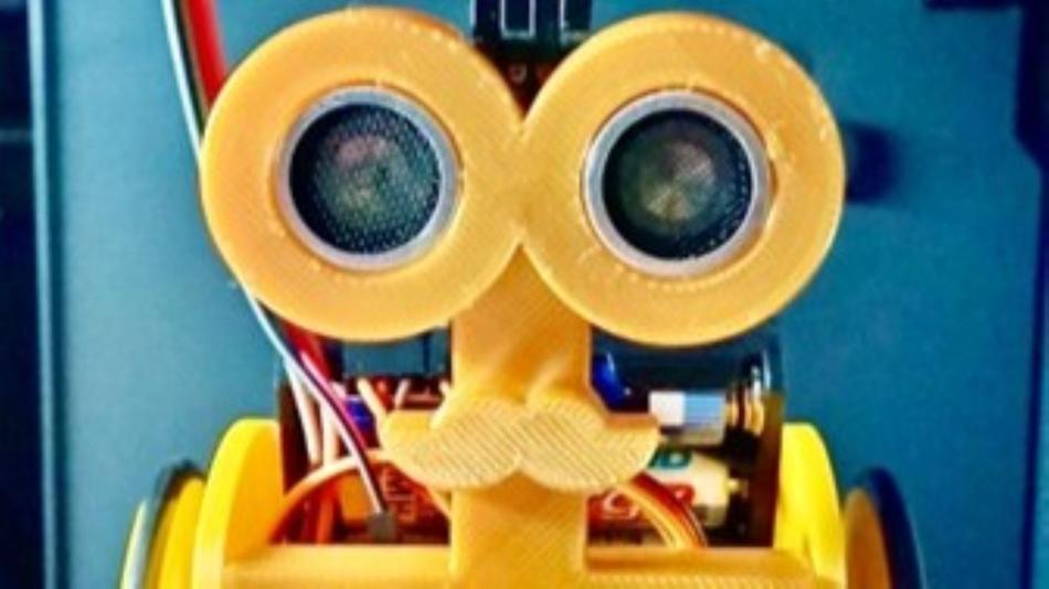 Gedruckter Roboter mit Sensor