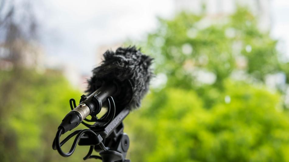 Mikrophon für Outdoor-Aufnahmen