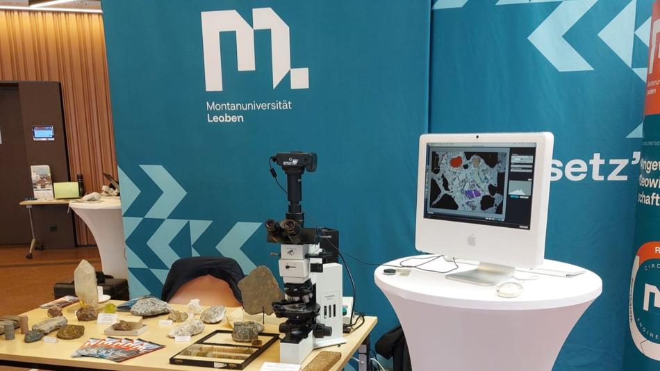 Infostand des Studiums Angewandte Geowissenschaften