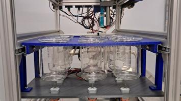 3-Achsen-Roboter mit Elektroden