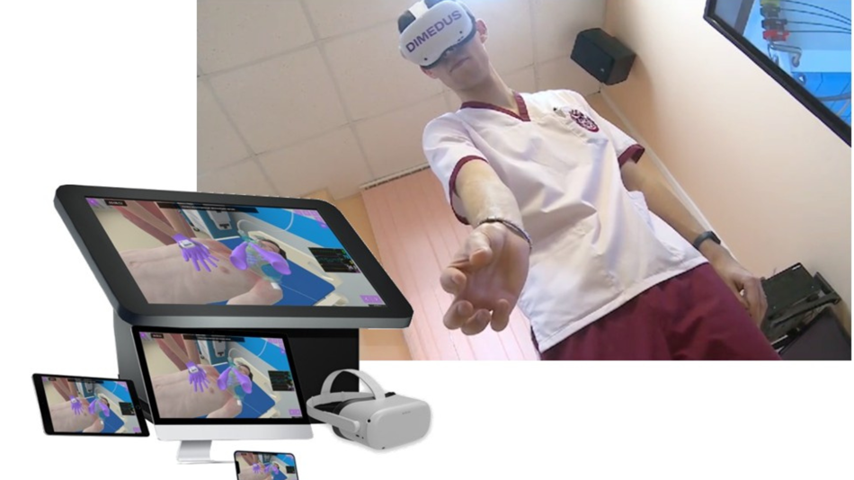 VR Brille in Anwendung