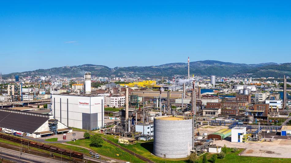 Panoramabild Chemiepark Linz