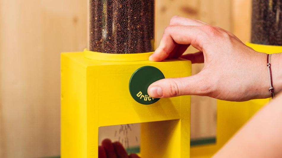 Senfsaat Probierstation