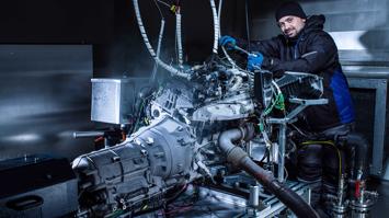 Prüfstand im Entwicklungszentrum