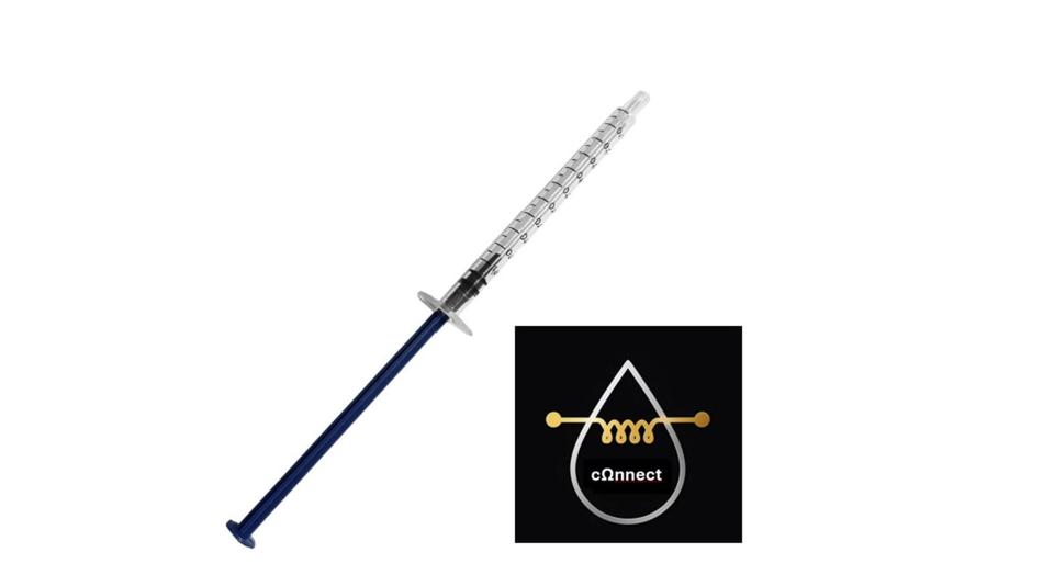 Spritze mit leitfähigen Kleber