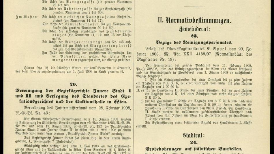 Amtsblatt der k.k. Reichshaupt- und Residenzstadt Wien, Nr. 26 31.3.1908