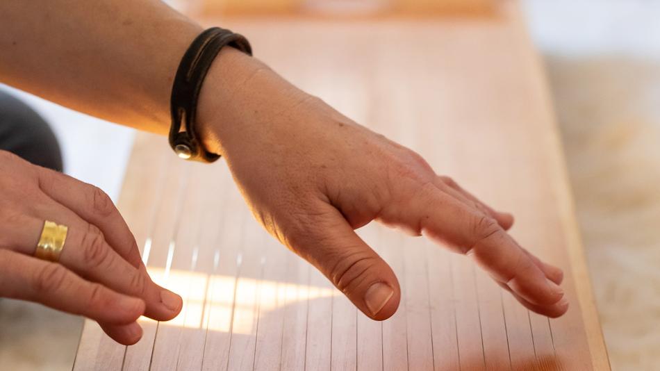 Ein Saiteneinstrument wird gespielt