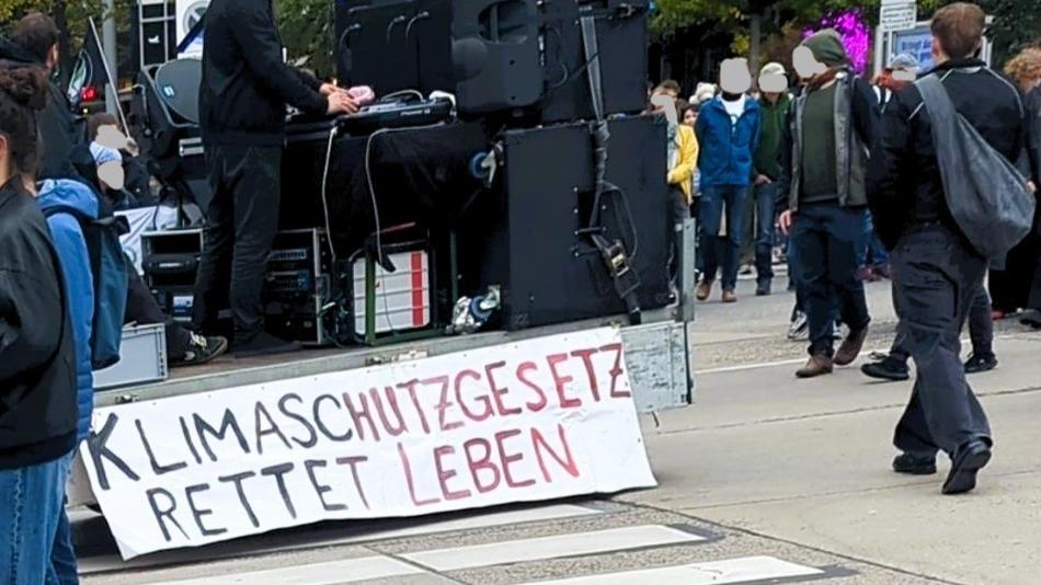 Foto Klimademo mit Musik