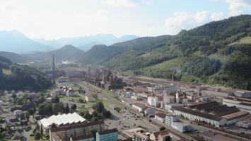 Blick auf den voestalpine Standort Leoben/Donawitz