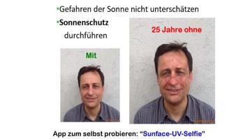 App - Hautalterung durch Sonne