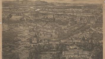 1870: Ansicht der Stadt Wien